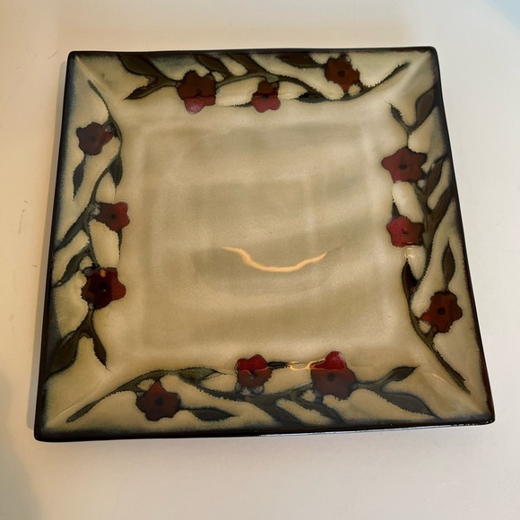 Mikasa Gourmet Basics Large Square Plate in Desert Bloom pattern. - Picture 8 of 11